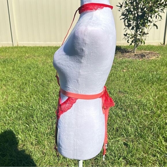 NWT Thistle & Spire chili and melon Kane garter with removable choker - Picture 6 of 9